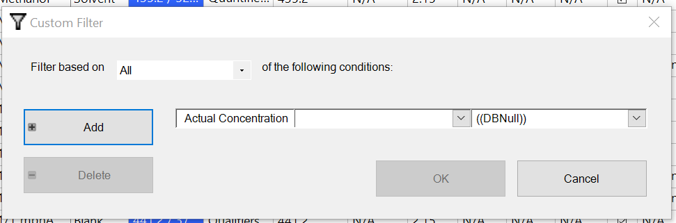 custom filter