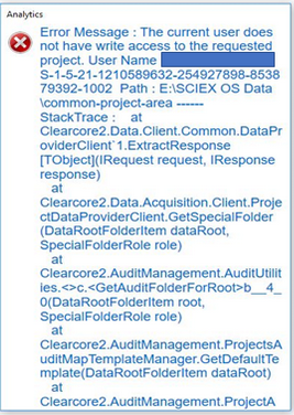 Common project error