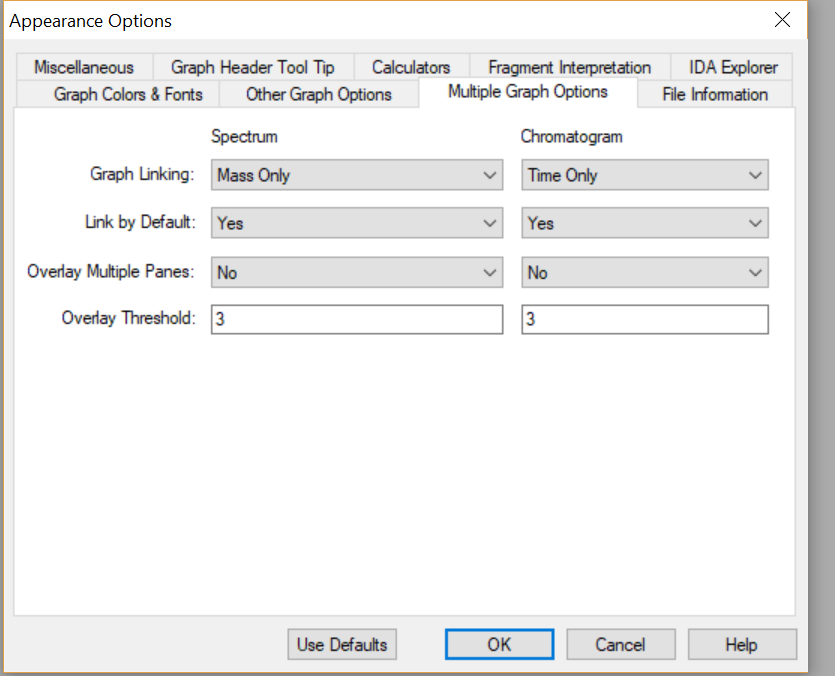 Overlay multiple XICs