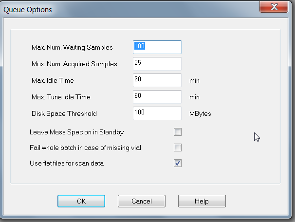 queue options