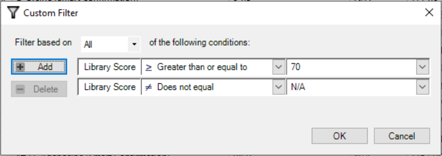 custom filter