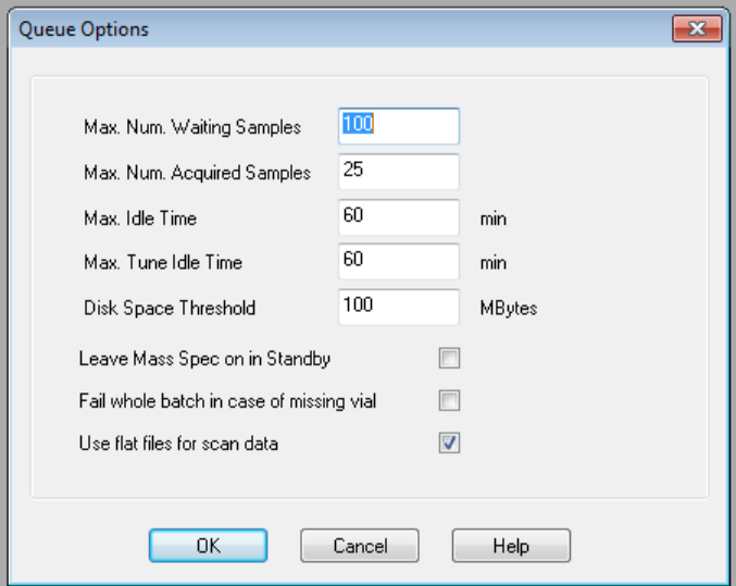 Queue settings