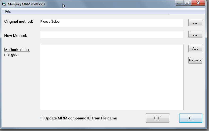 Merge MRM pop up window