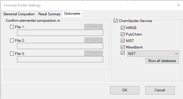 chemspider DB set up with DB selected.PNG
