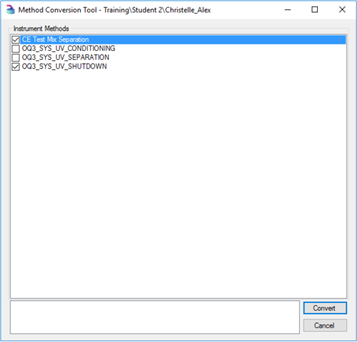 Select methods to convert