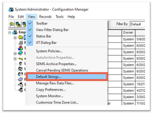 View in Configuration Manager